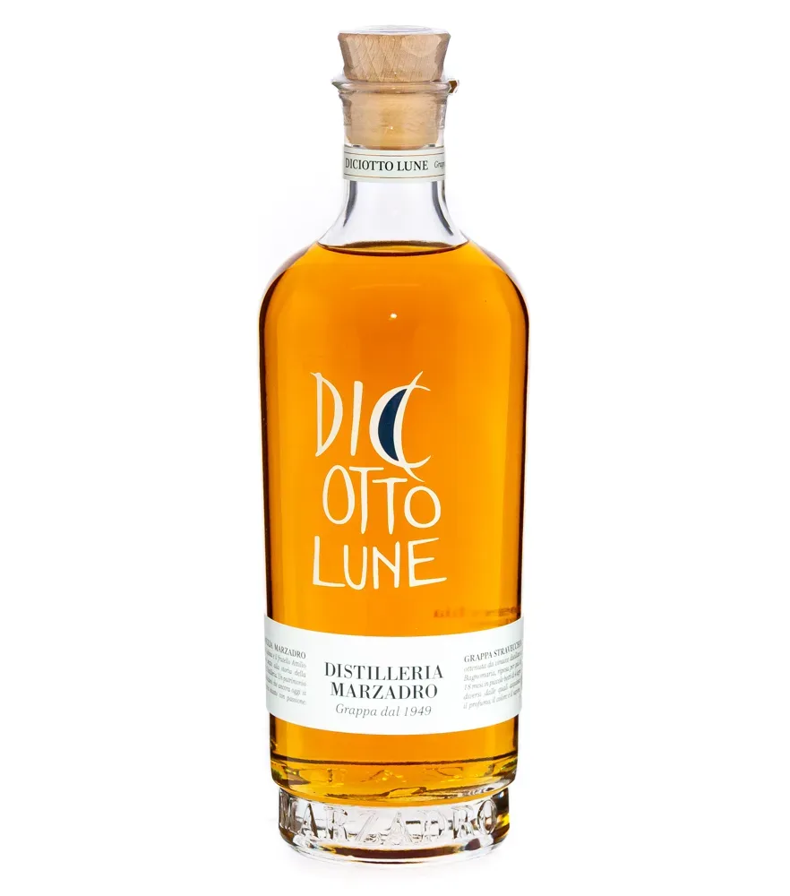 Marzadro Grappa Stravecchia Le Diciotto Lune / 41 % Vol. / 0,7 Liter-Flasche