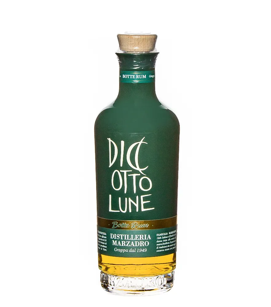 Marzadro Grappa Le Diciotto Lune Botte Rum / 42 % Vol. / 0,5 Liter-Flasche in Geschenkdose