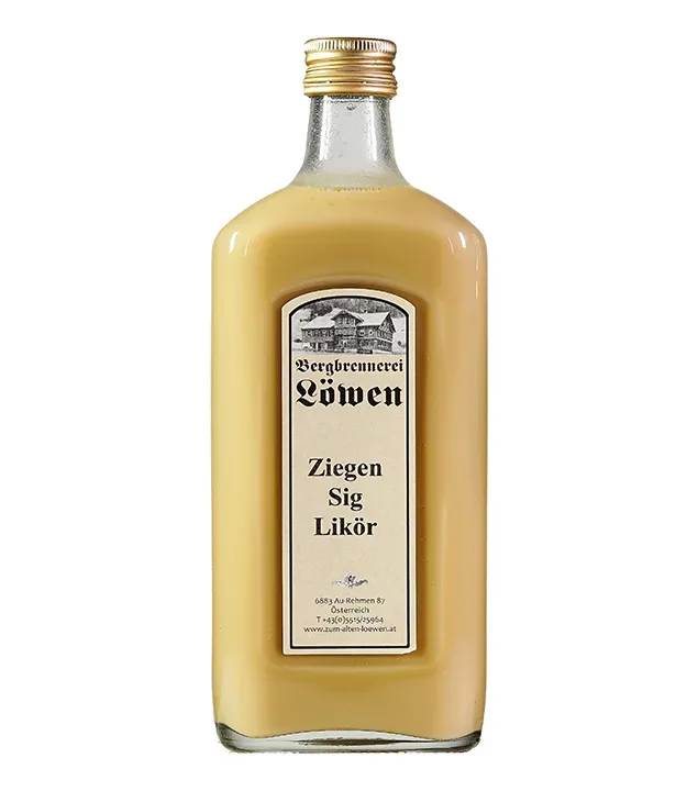 Löwen Ziegen Sig Likör / 16 % Vol. / 0,5 Liter-Flasche