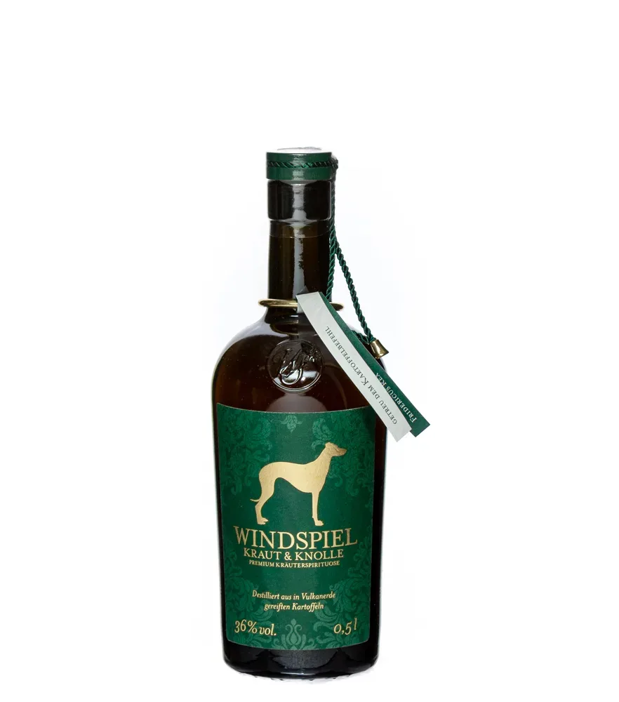 Windspiel Kraut & Knolle Premium Kräuterspirituose / 36 % Vol. / 0,5 Liter-Flasche