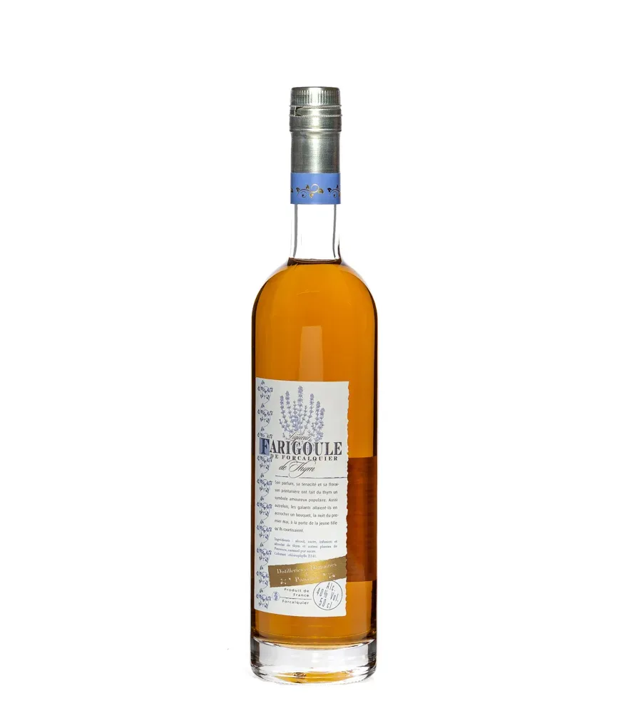 Distilleries et Domaines de Provence: Farigoule de Forcalquier Thymianlikör / 40 % vol / 0,5 Liter-Flasche