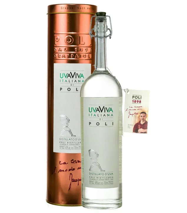 Poli UvaViva Italiana di Poli / 40 % Vol. / 0,7 Liter-Flasche in Geschenkdose