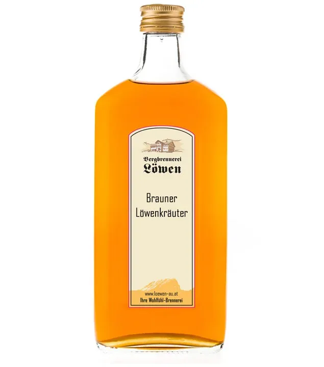 Löwen: Brauner Löwen Kräuter / 32% Vol. / 0,5 Liter - Flasche