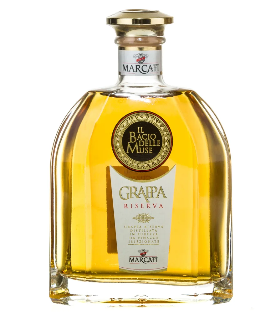 Marcati Grappa Riserva „Il Bacio delle Muse“ / 40 % Vol. / 0,7 Liter-Flasche