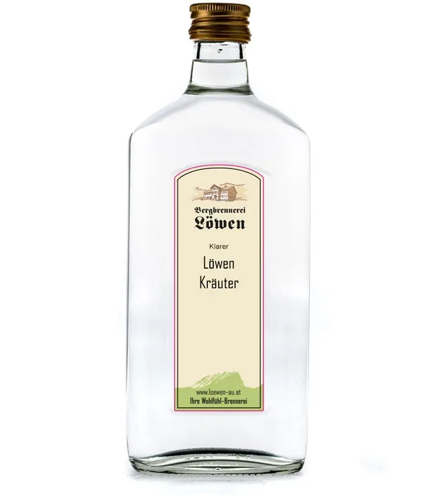 Löwen: Klarer Löwen Kräuter / 35% Vol. / 0,5 Liter - Flasche