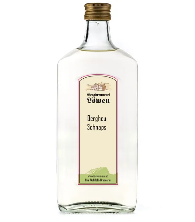 Löwen: Bergwiesen-Schnaps  / 40% Vol. / 0,5 Liter - Flasche