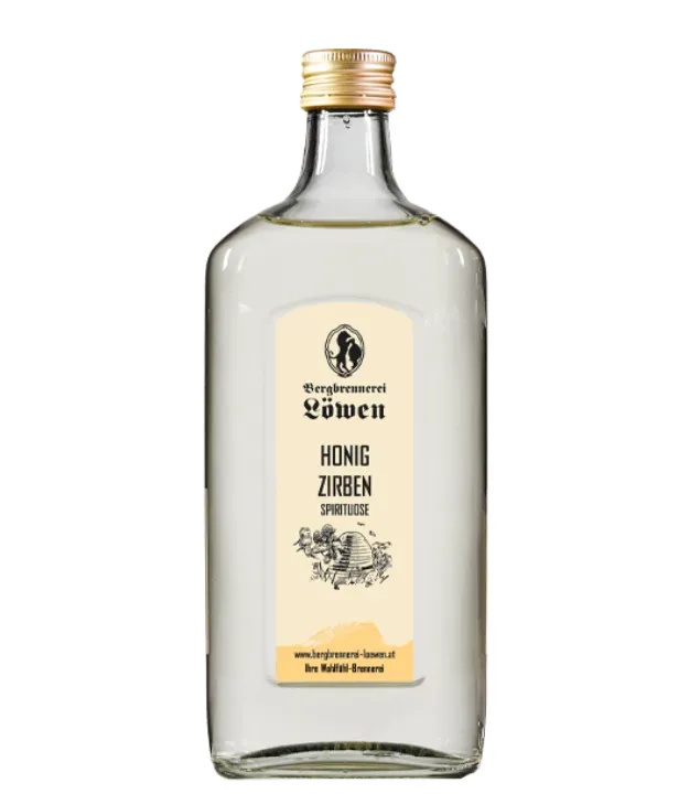 Löwen: Honig-Zirbe / 35 % vol / 0,5 Liter-Flasche