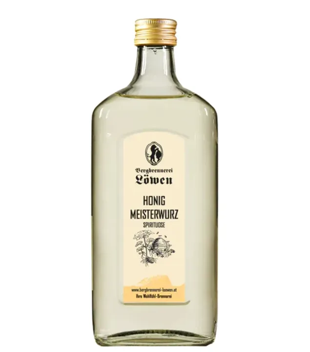 Löwen Honig Meisterwurz / 35 % vol / 0,5 Liter-Flasche