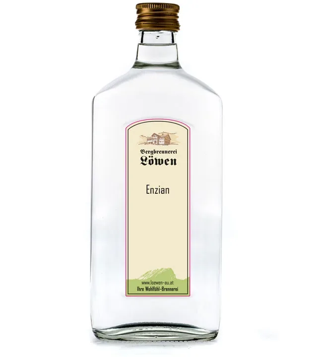 Löwen Enzian Geist / 42 % Vol. / 0,5 Liter - Flasche