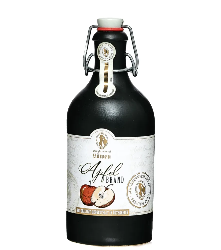 Löwen Apfelbrand Bio / 40 % vol / 0,5 Liter-Flasche