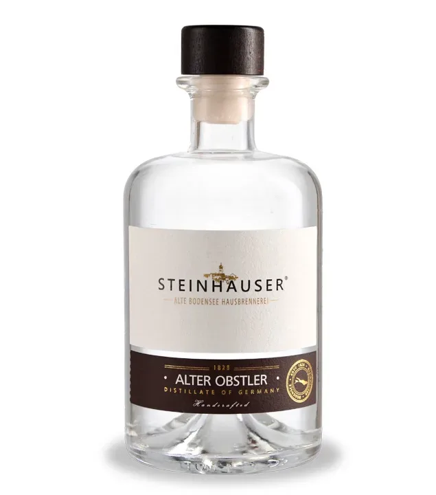 Steinhauser Alter Bodensee Obstler – Obstbrand aus Äpfeln und Birnen / 38 % vol. / 0,5 Liter-Flasche