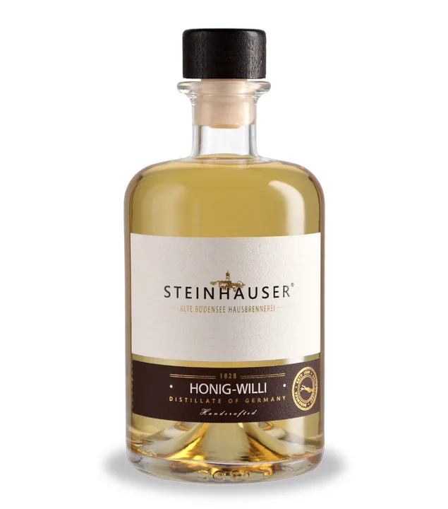 Steinhauser Bodensee Honig-Willi Likör – Williams mit Honig / 33 % vol. / 0,5 Liter-Flasche