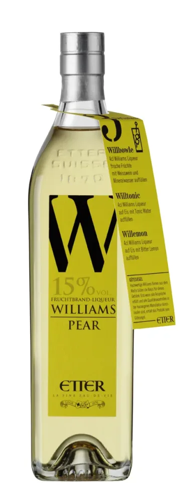 Etter Williams Birnenlikör - Likör mit echtem Fruchtbrand / 15% vol. 0,35 Liter-Flasche