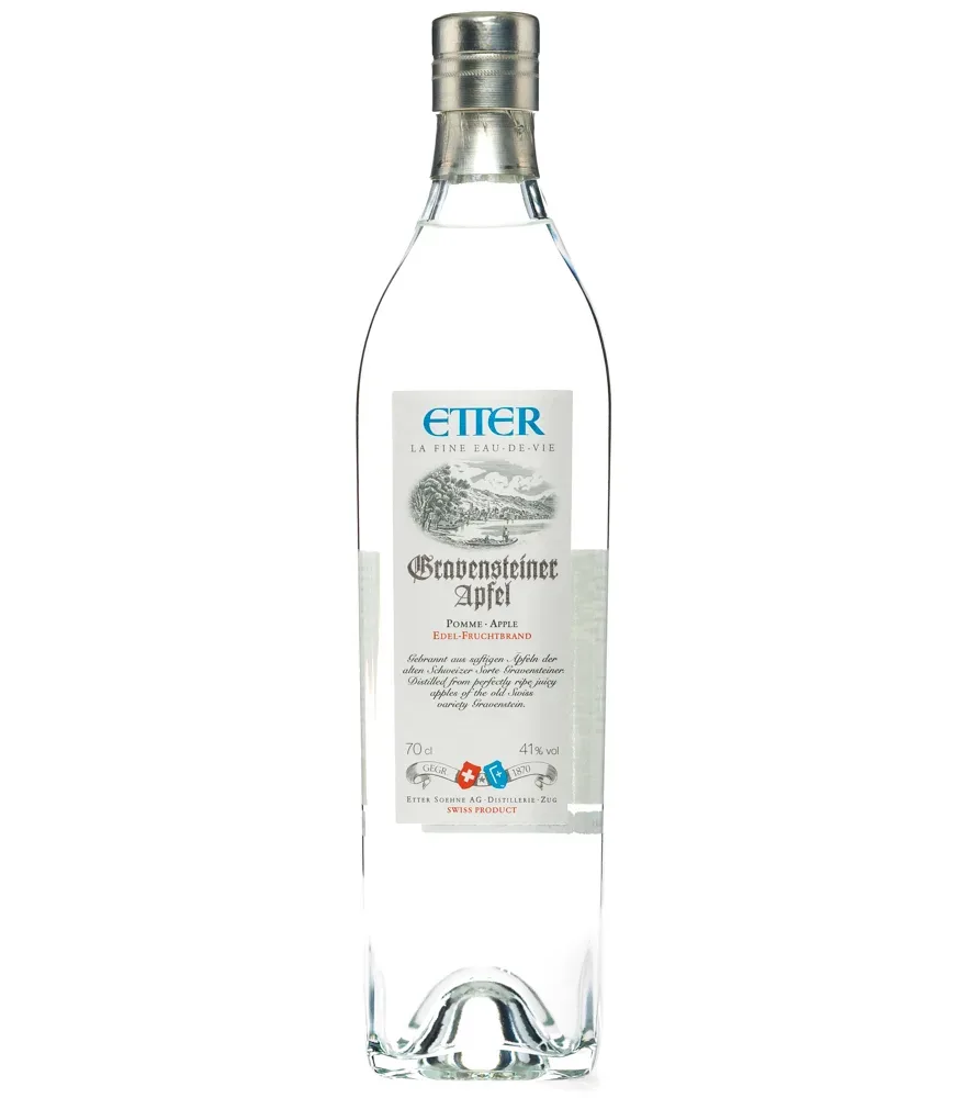 Etter Gravensteiner Apfel Fruchtbrand der Destillerie Etter / 41 % Vol. / 0,7 Liter-Flasche