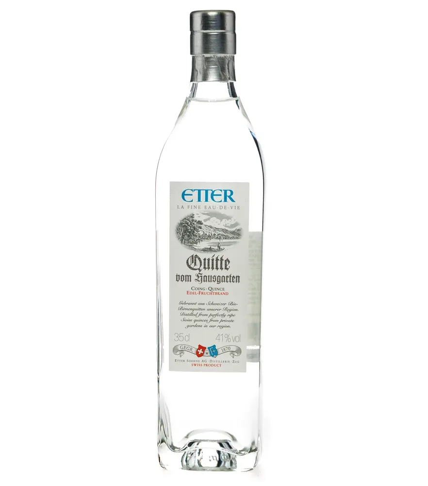 Etter Quitte vom Hausgarten - Edel-Fruchtbrand aus Quitten aus der Schweiz / 41% vol. 0,35 L Flasche