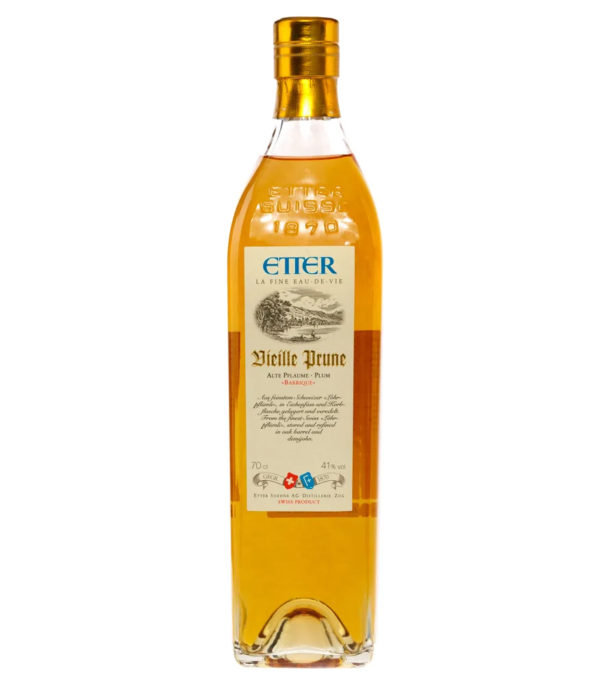 Etter Vieille Prune Alte Pflaume im Eichenholzfass gelagert / 41 % Vol. / 0,7 Liter-Flasche