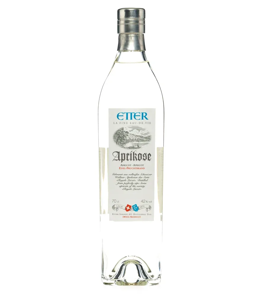 Etter Aprikose Royale Luizet Edel-Fruchtbrand aus Aprikose / 42 % Vol. / 0,7 Liter-Flasche