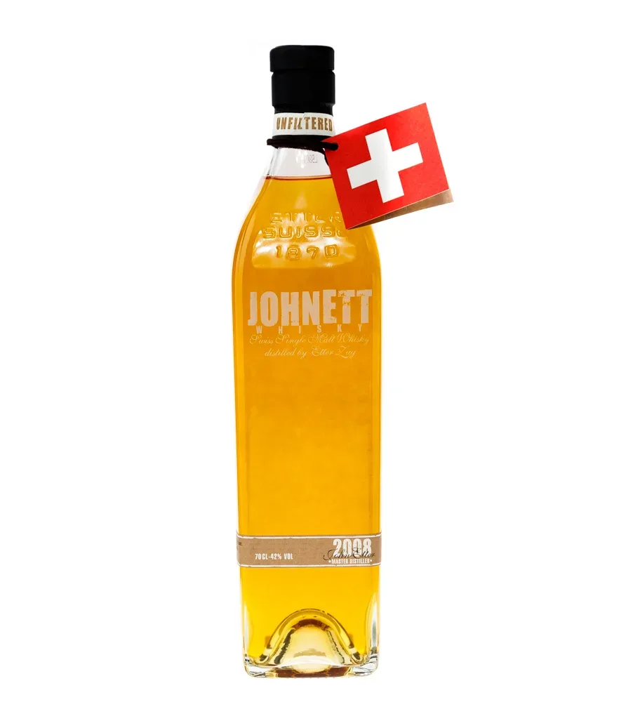 Etter Johnett Whisky - Swiss Single Malt Whisky in Geschenkschachtel / 44 % Vol. 0,7 Liter-Flasche