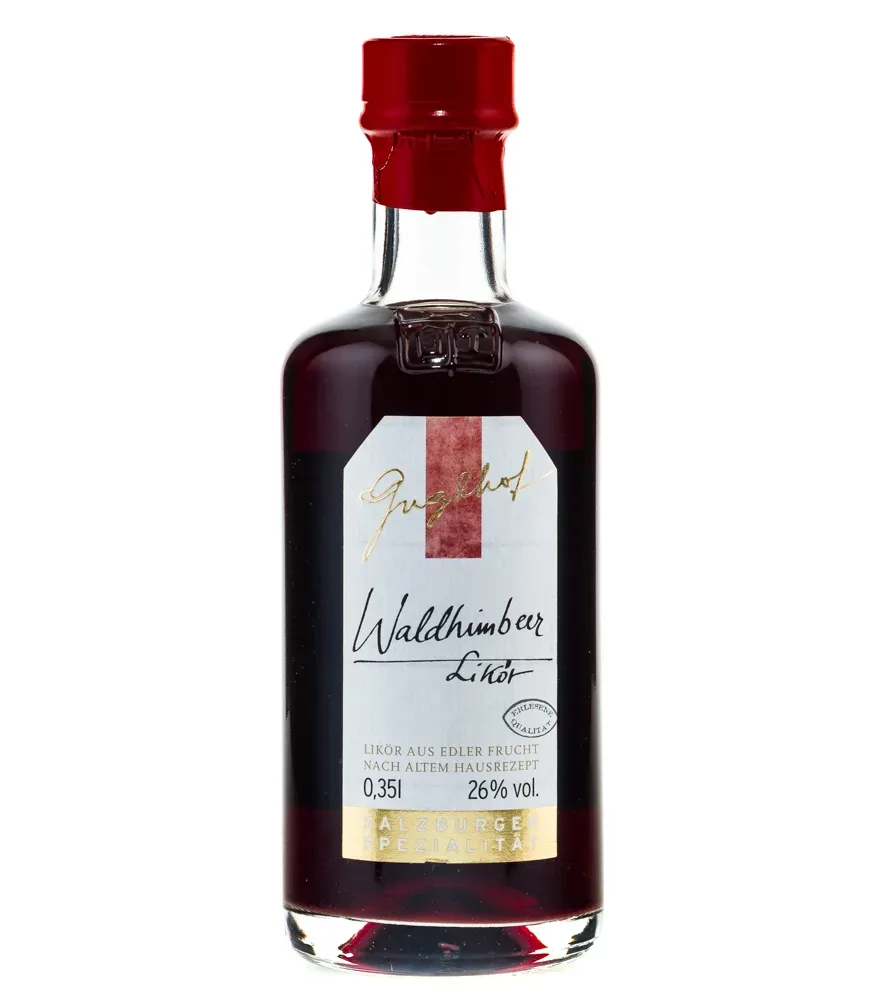 Guglhof Waldhimbeer Likör / 26 % Vol. / 0,35 Liter-Flasche
