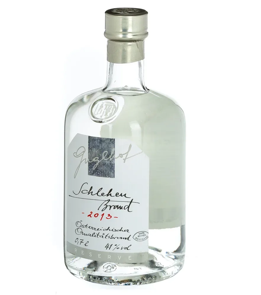 Guglhof: Schlehen Brand - Jahrgangsbrand / 43% Vol. / 0,7 Liter - Flasche