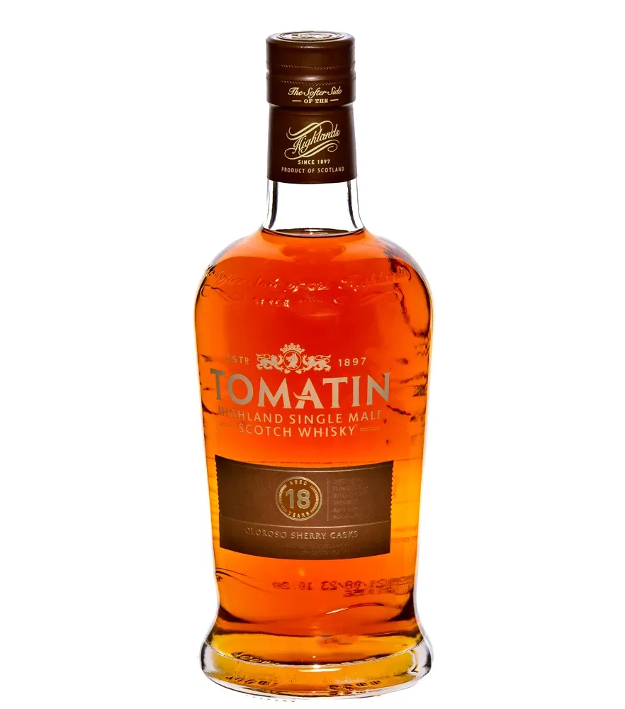 Tomatin 18 Years Highland Single Malt Scotch Whisky Oloroso Sherry Casks / 46 % Vol. / 0,7 Liter in Geschenkbox
