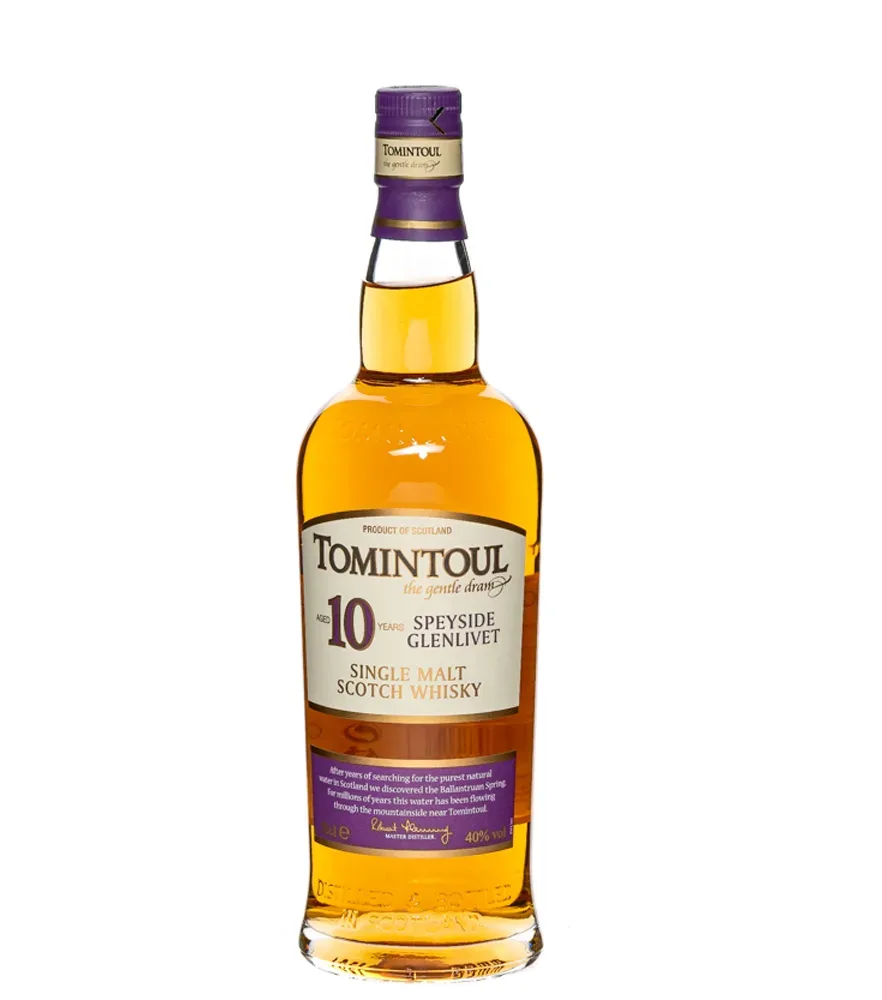 Tomintoul 10 Years Speyside Glenlivet Single Malt Scotch Whisky / 40 % Vol. / 0,7 Liter-Flasche in Geschenkdose