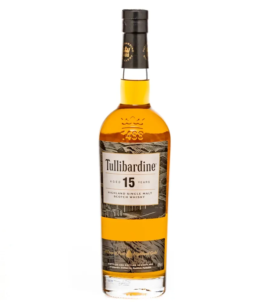 Tullibardine 15 Years Highland Single Malt Scotch Whisky / 43 % Vol. / 0,7 Liter-Flasche in Geschenkkarton
