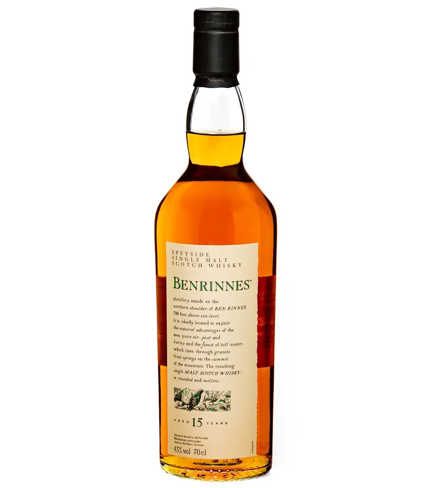 Benrinnes 15 Years Speyside Single Malt Scotch Whisky / 43 % vol  / 0,7 Liter-Flasche