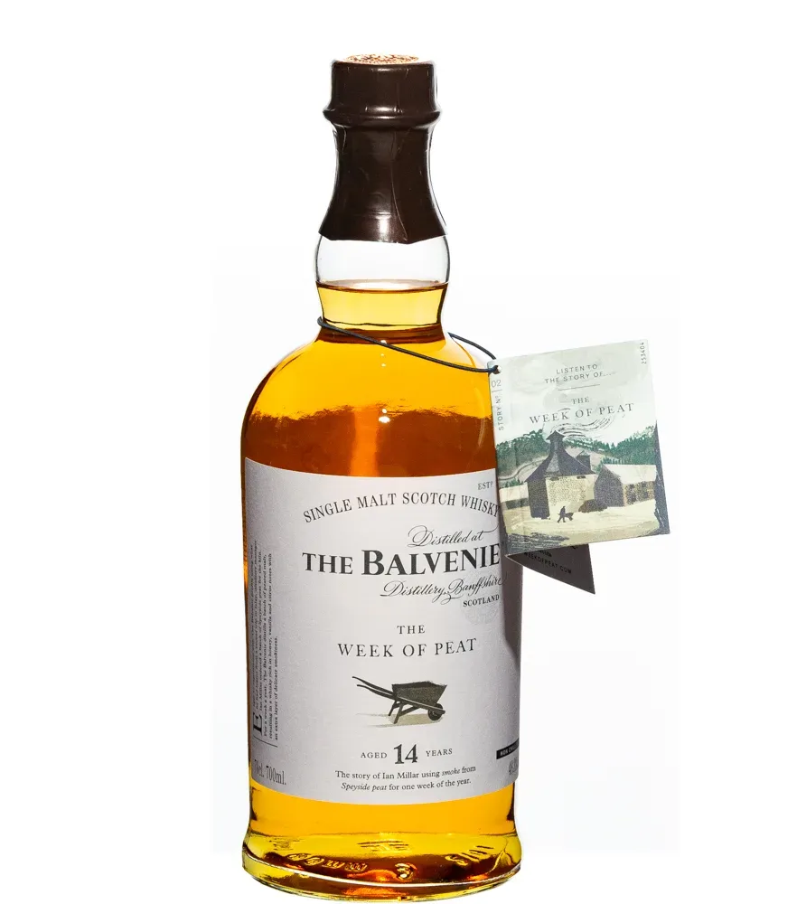 The Balvenie The Week of Peat 14 Jahre Single Malt Scotch Whisky / 48,3 % Vol. / 0,7 Liter-Flasche in Geschenkverpackung