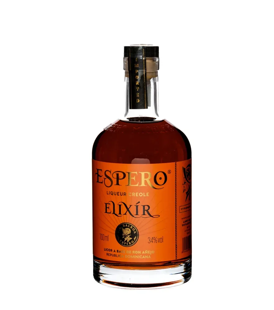Ron Espero: Elixir Liqueur Creole / 34 % Vol. / 0,7 Liter-Flasche in Geschenkdose