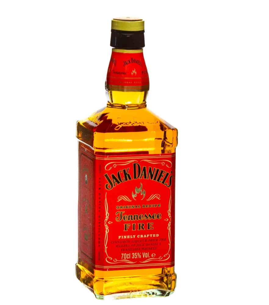 Jack Daniel's Tennessee Fire Cinnamon Zimt-Likör mit Whiskey / 35 % Vol. / 0,7 Liter-Flasche