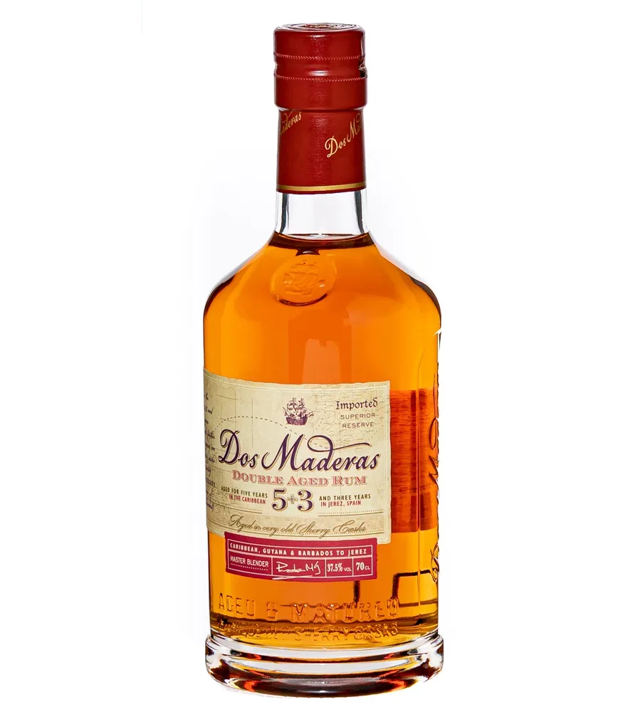 Dos Maderas: 5 + 3 Double Aged Rum / 37,5 % Vol. / 0,7 Liter-Flasche
