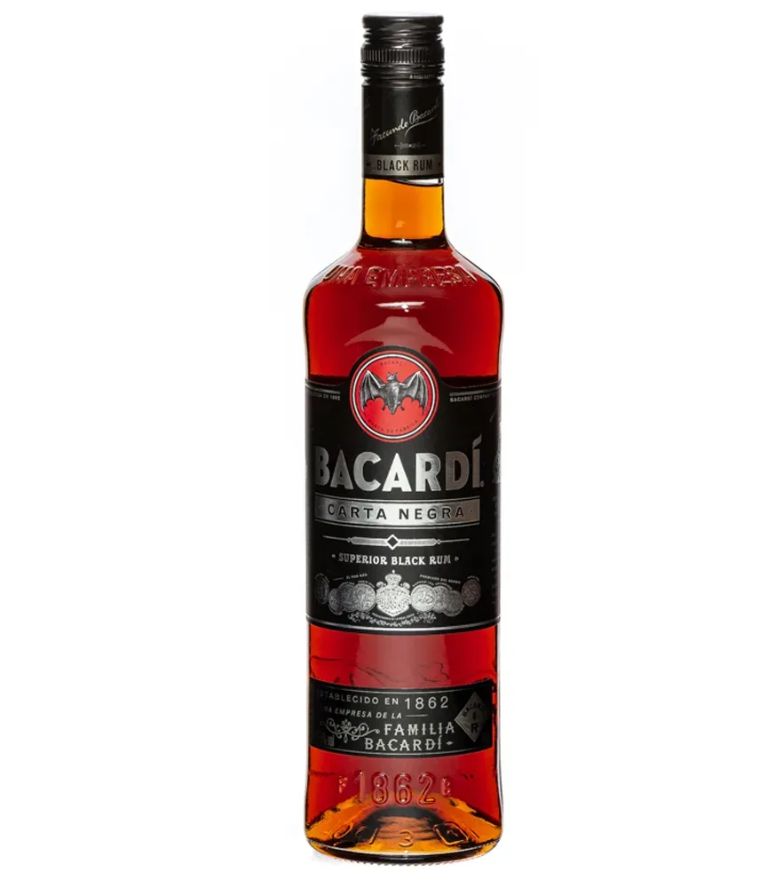 Bacardi Black Carta Negra Rum / 37,5 % Vol. / 0,7 Liter-Flasche