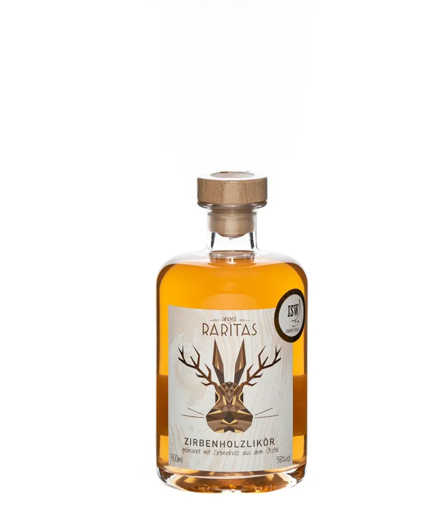 Lantenhammer Angeli Raritas Zirbenholzlikör / 38 % Vol. / 0,5 Liter-Flasche
