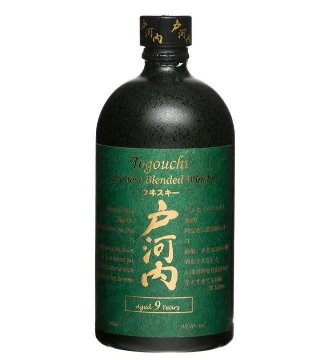 Togouchi 9 Jahre Japanese Blended Whisky / 40 % Vol. / 0,7 Liter-Flasche in Geschenkkarton