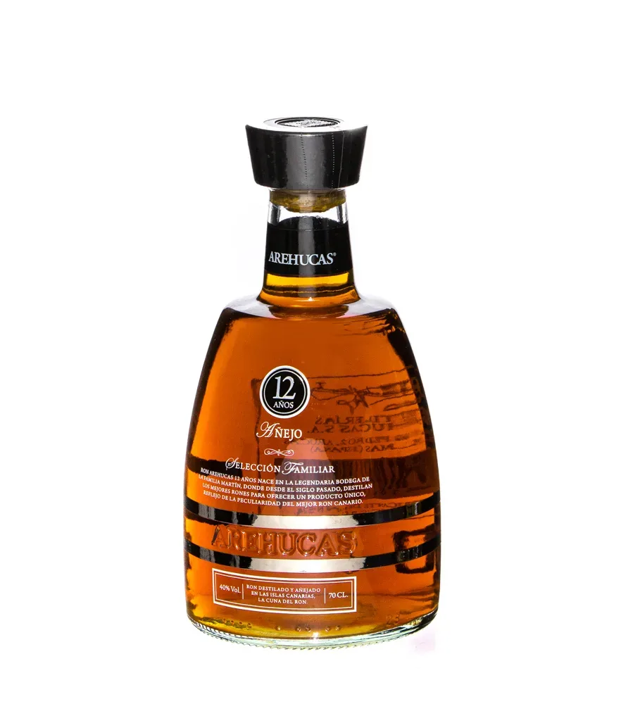 Arehucas 12 Años Añejo Rum Selección Familiar / 40 % Vol. / 0,7 Liter-Flasche in Geschenkdose