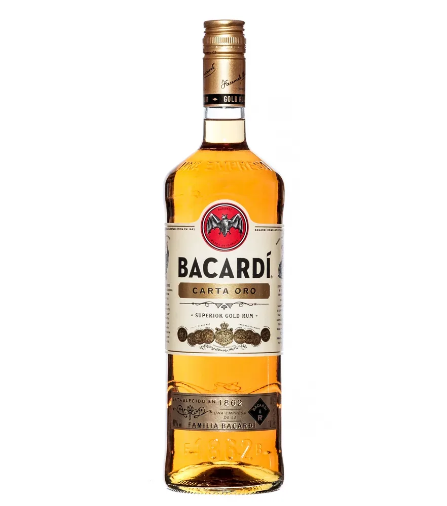 Bacardi Carta Oro Superior Gold Rum / 37,5 % Vol. / 1,0 Liter-Flasche