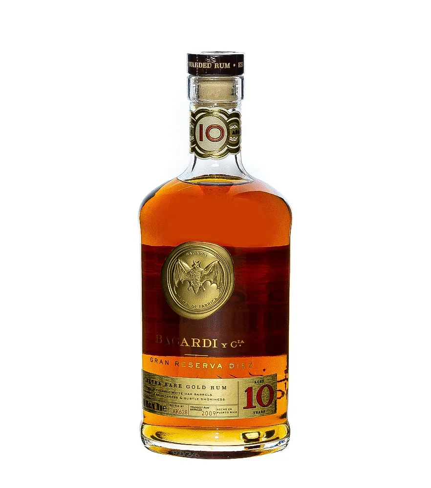 Bacardi Gran Reserva Diez Extra Rare Gold Rum 10 Jahre / 40 % Vol. / 0,7 Liter-Flasche