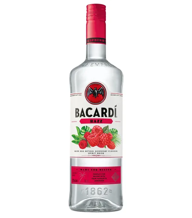 Bacardi Razz / 27 % vol / 1,0 Liter-Flasche
