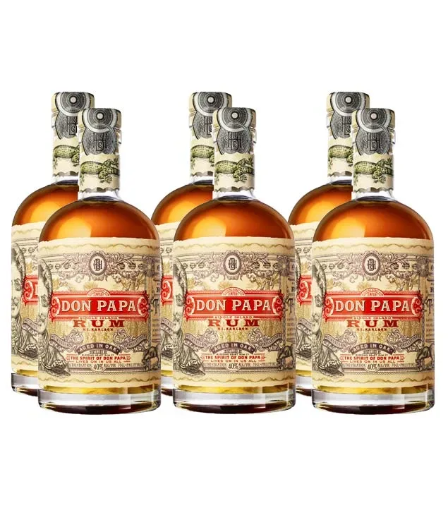 6 x Don Papa Rum von den Philippinen / 40 % vol / 6 x 0,7 Liter-Flasche