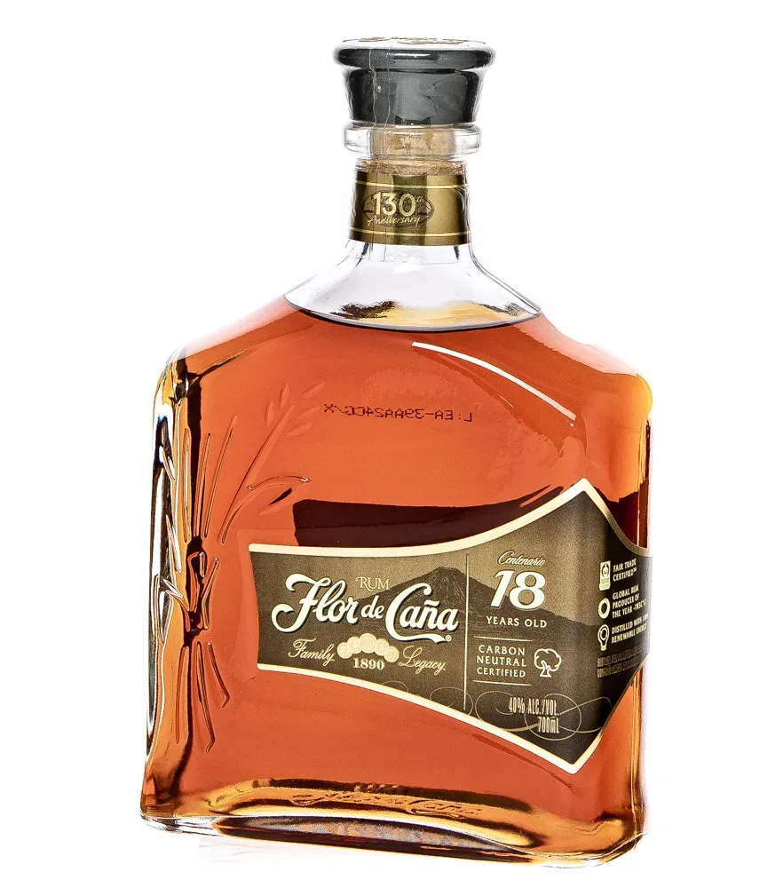 Flor de Cana Centenario Gold Rum 18 Jahre / 40 % Vol. / 0,7 Liter-Flasche in Geschenkkarton