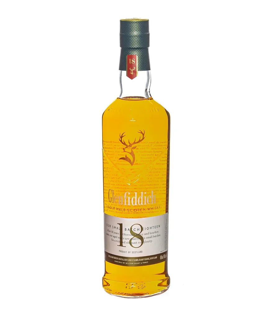 Glenfiddich 18 Jahre Single Malt Scotch Whisky / 40 % vol / 0,7 Liter in Geschenkbox