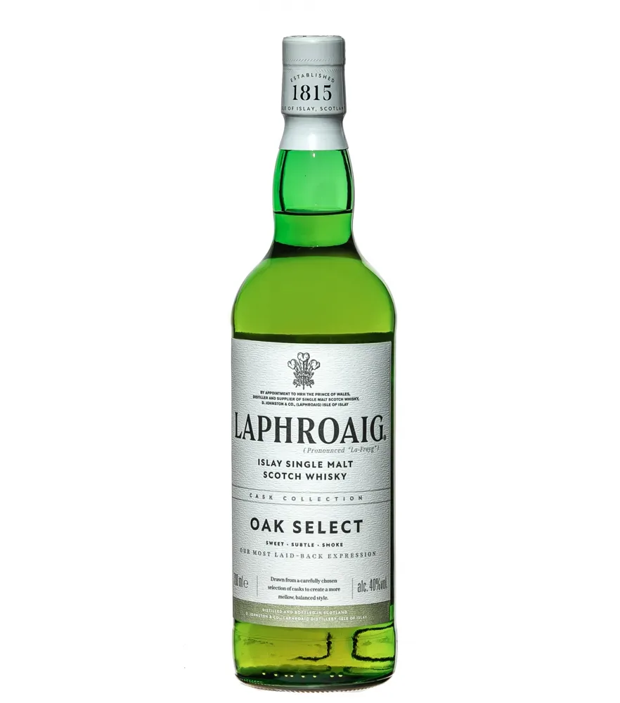 Laphroaig Oak Select Islay Single Malt Scotch Whisky / 40 % vol / 0,7 Liter-Flasche in Geschenkbox