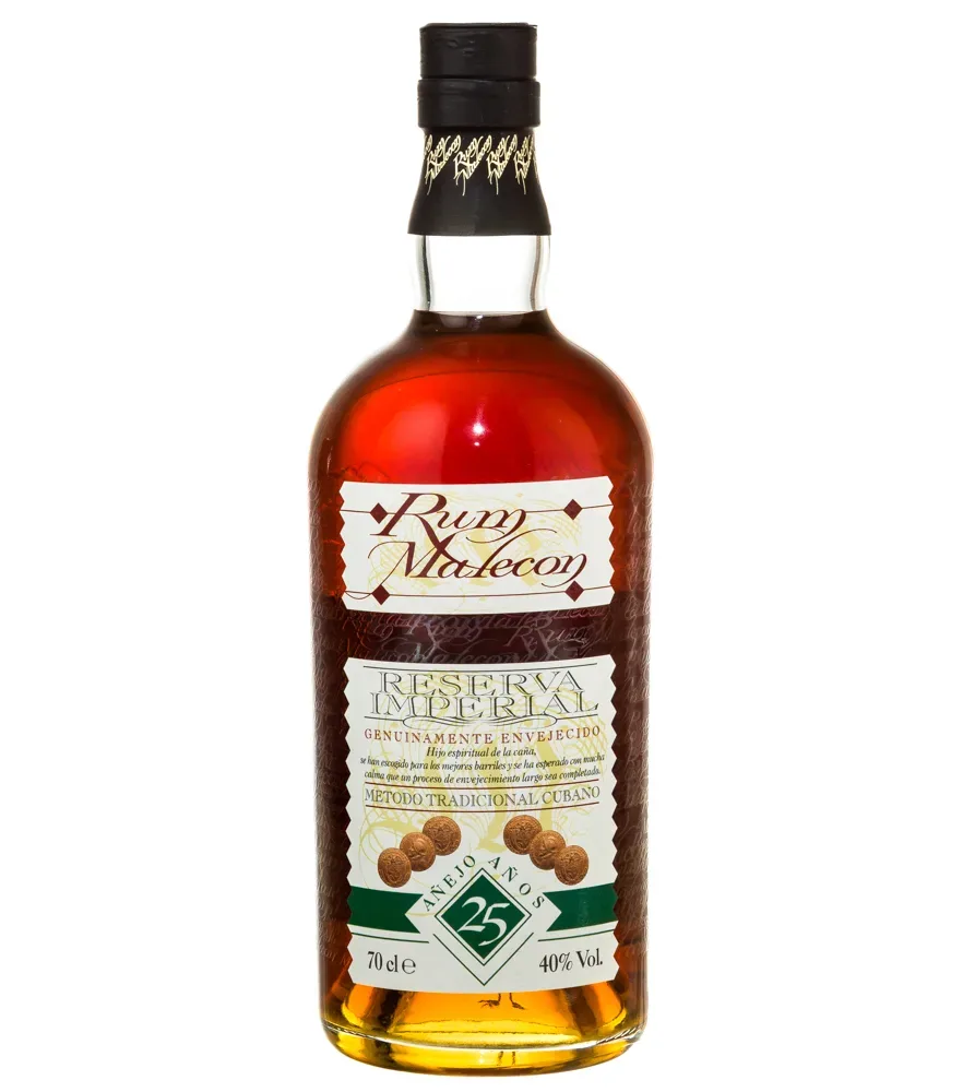 Rum Malecon Reserva Imperial 25 Jahre / 40 % Vol. / 0,7 Liter-Flasche in Geschenkschachtel