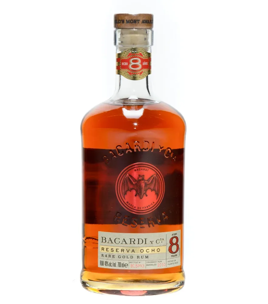 Bacardi Rum Ron 8 Años Gran Reserva / 40 % Vol. / 0,7 Liter-Flasche