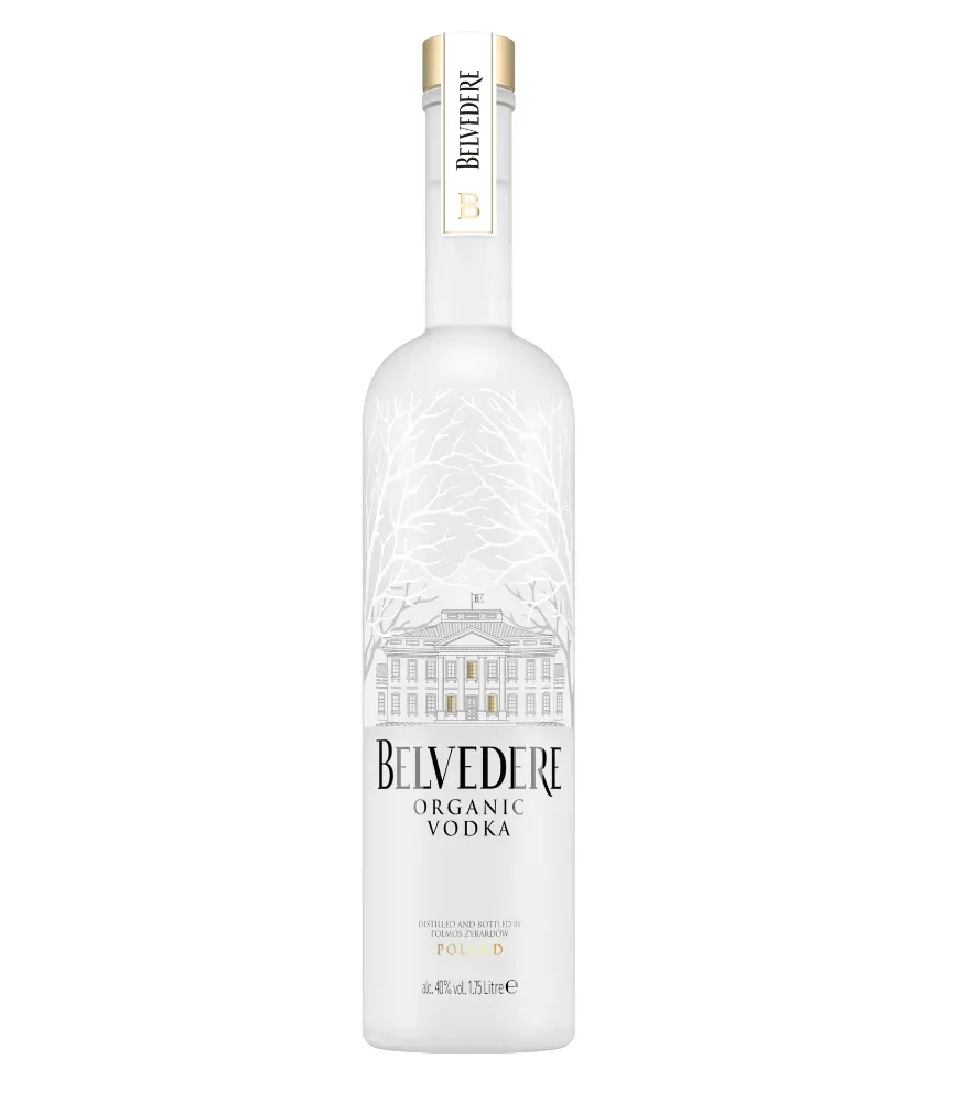 Belvedere Organic Vodka Bio Großflasche mit LED-Licht / 40 % Vol. / 1,75 Liter-Flasche