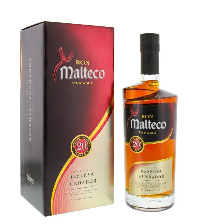 Ron Malteco Panama 20 Años Rum Reserva del Fundador / 40 % Vol. / 0,7 Liter-Flasche in Geschenkbox