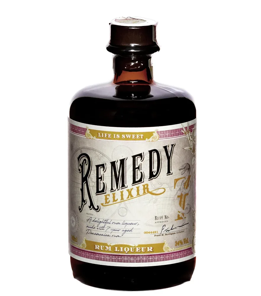 Remedy Elixir Likör mit Rum / 34 % Vol. / 0,7 Liter-Flasche