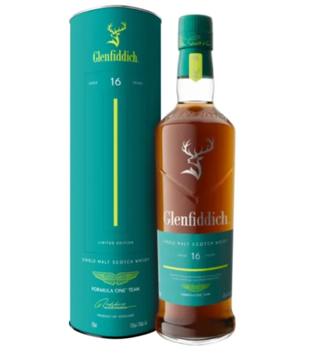 Glenfiddich & Aston Martin 16 Jahre Single Malt Scotch Whisky / 43 % vol / 0,7 Liter-Flasche