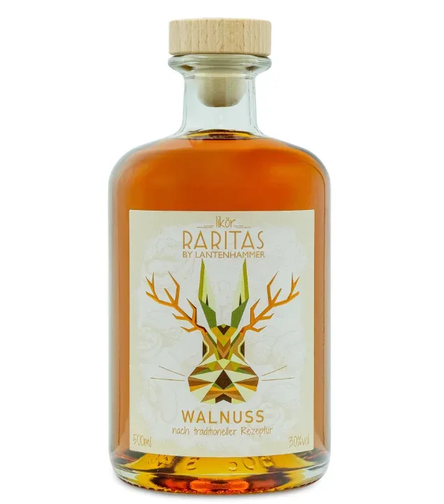 Lantenhammer Raritas Walnusslikör / 30 % vol / 0,5 Liter-Flasche